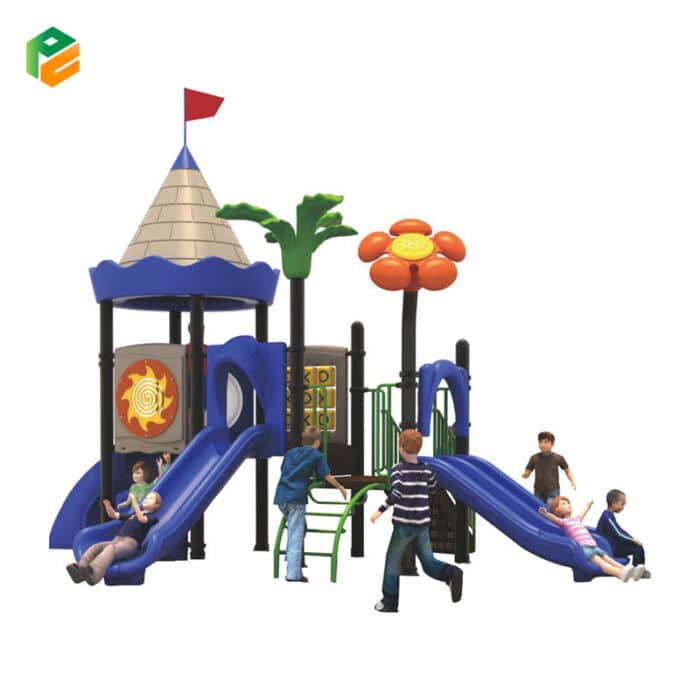 Castle Themed Outdoor Playground Equipment-1