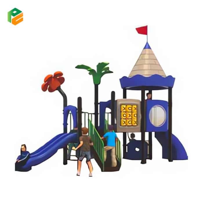 Castle Themed Outdoor Playground Equipment-2