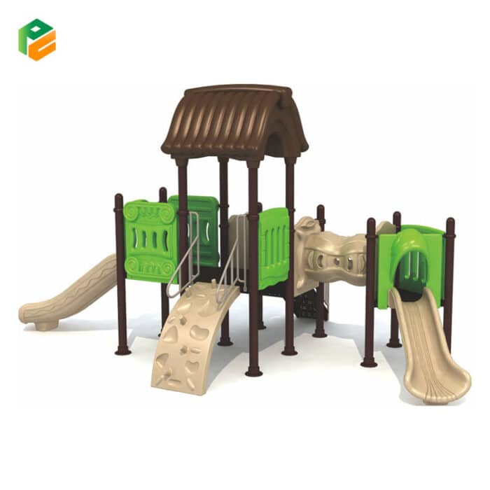Daycare Playground Equipment with Slide and Tunnel-1
