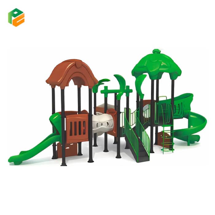 Double Tower Inclusive Playground Equipment-2