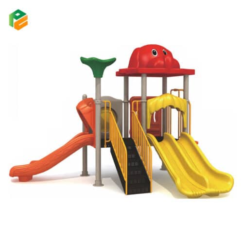 Outdoor Playground Set with Climbing Discs-1