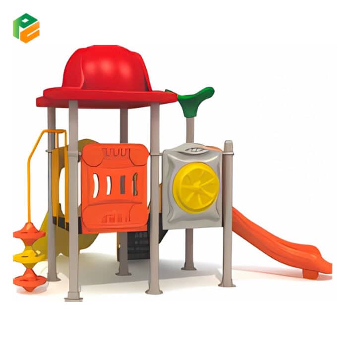 Outdoor Playground Set with Climbing Discs-2