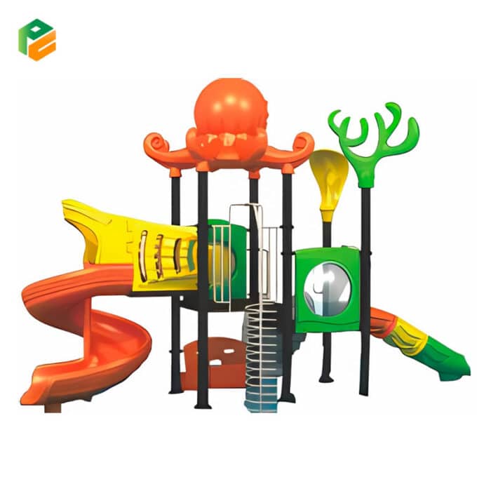 School Playground Equipment with Octopus Roof-2