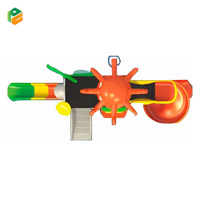 School Playground Equipment with Octopus Roof-3