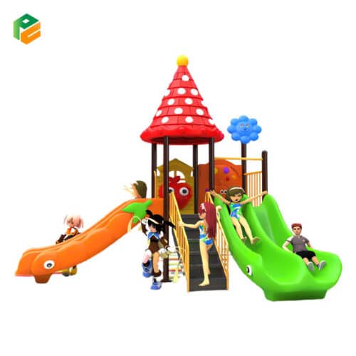Backyard Playground Equipment with Slide-1