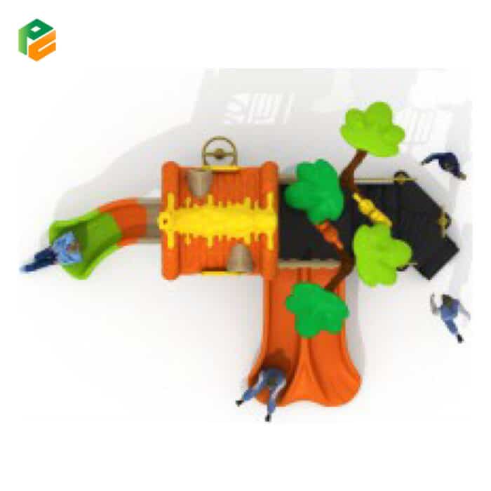 Backyard Playground with Slide and Climber-3