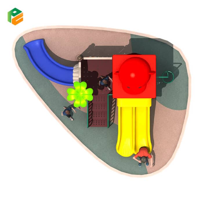 Best Priced Small Outdoor Playground with Monkey Roof-2