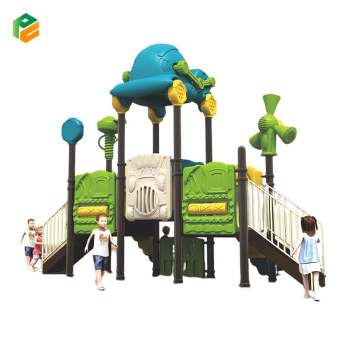 Car-shaped Roof Outdoor Playground Equipment for Parks-2