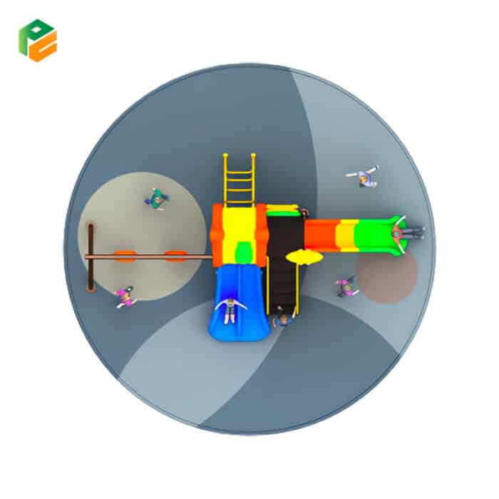 Childrens Outdoor Play Equipment with Swing Set-3