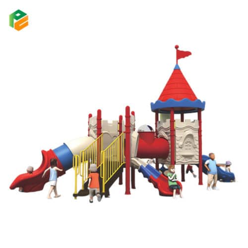 Cool Outdoor Play Equipment for Children with Castle Theme-1