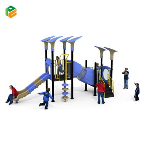 Durable Preschool Outdoor Playset with Tunnel-1