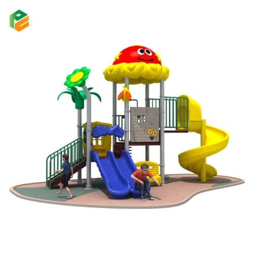 Galvanized Outdoor Playset with Slide for Kindergarten-1