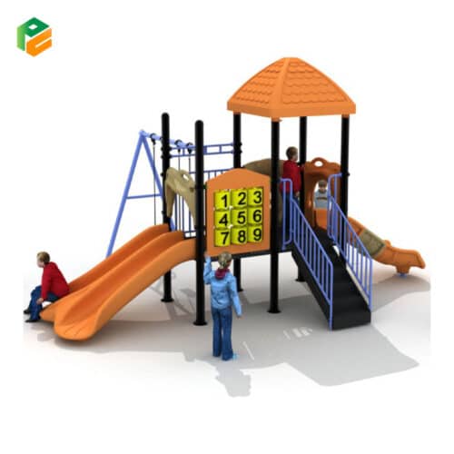 Hot Saled Outdoor Playground with Swing for 2 Persons-1