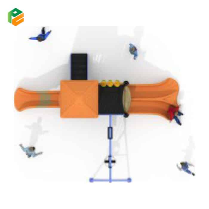 Hot Saled Outdoor Playground with Swing for 2 Persons-3