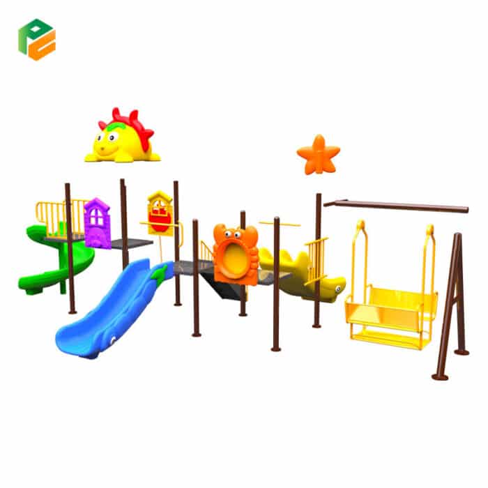 Jungle Gym with Swing Set for Kindergarten-3