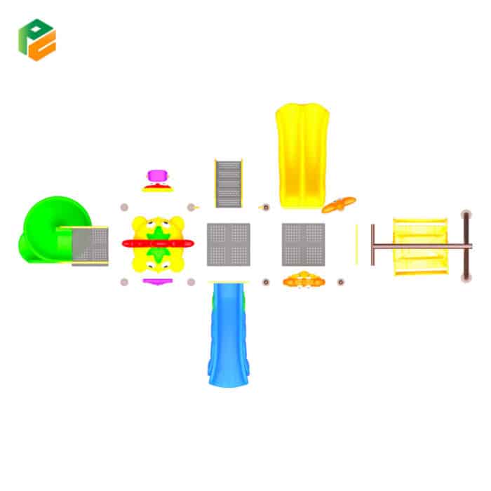 Jungle Gym with Swing Set for Kindergarten-4
