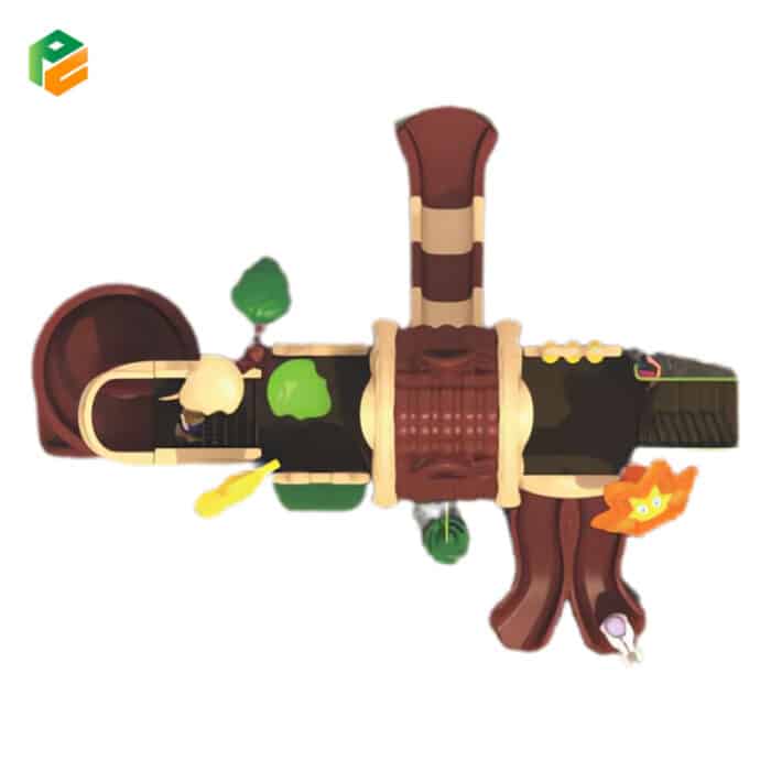 Large Outdoor Play House with Slide for 3-12 Year Old Kids-3