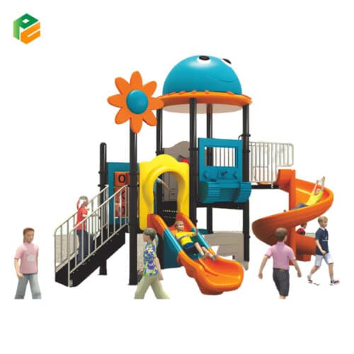 Metal and Plastic Outdoor Playground for Daycare-1