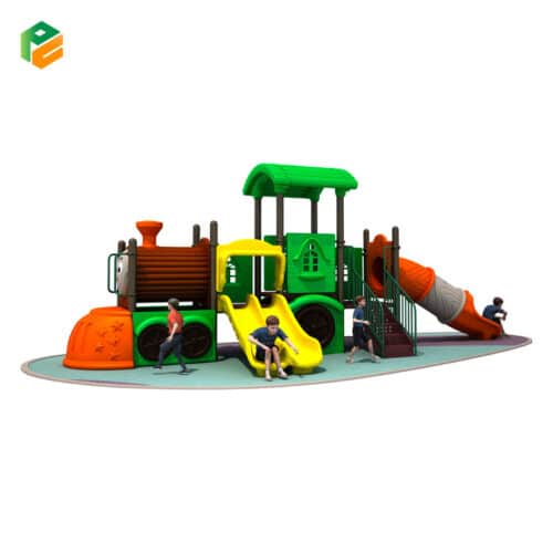 Novel Nursery Playground Equipment with Tunnel Slide-1