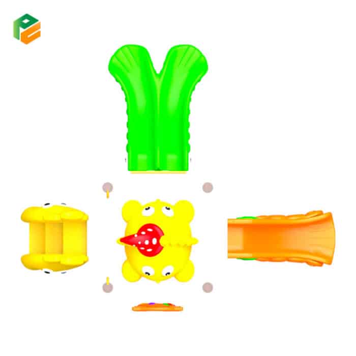 Outdoor Jungle Gym with Slides for Preschool-4