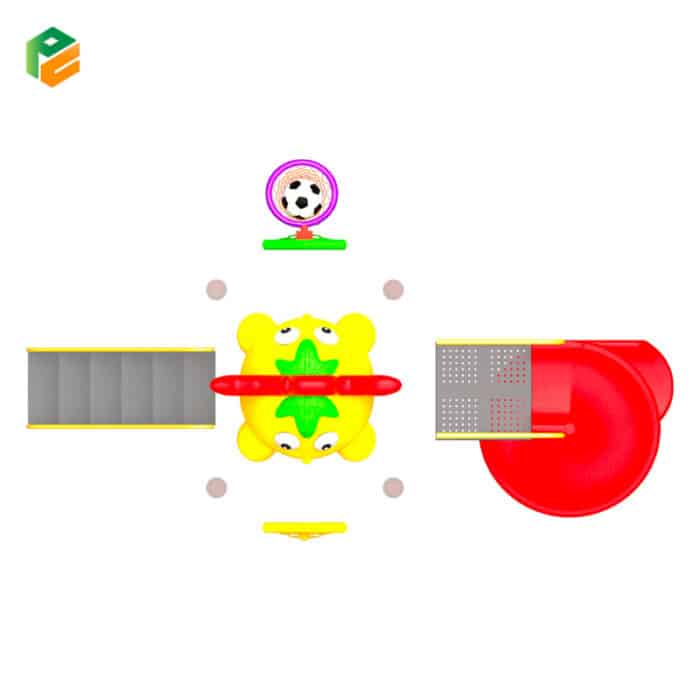 Outdoor Plastic Playset with Slide for Bakcyard-4