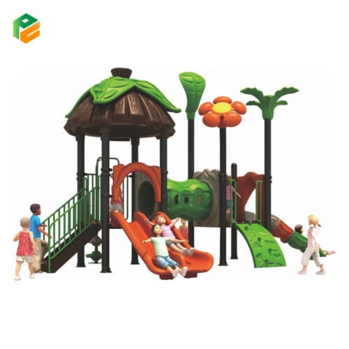 Outdoor Play Equipment with Tunnel for Preschoolers-1