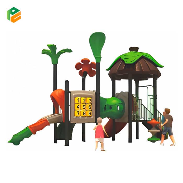 Outdoor Play Equipment with Tunnel for Preschoolers-2