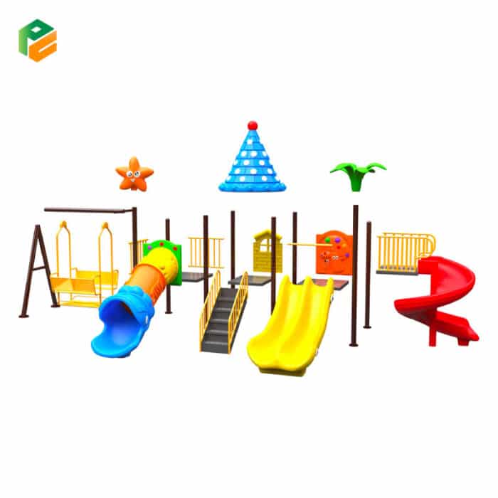 Outdoor Play Gym with Swing Set for Backyard-2