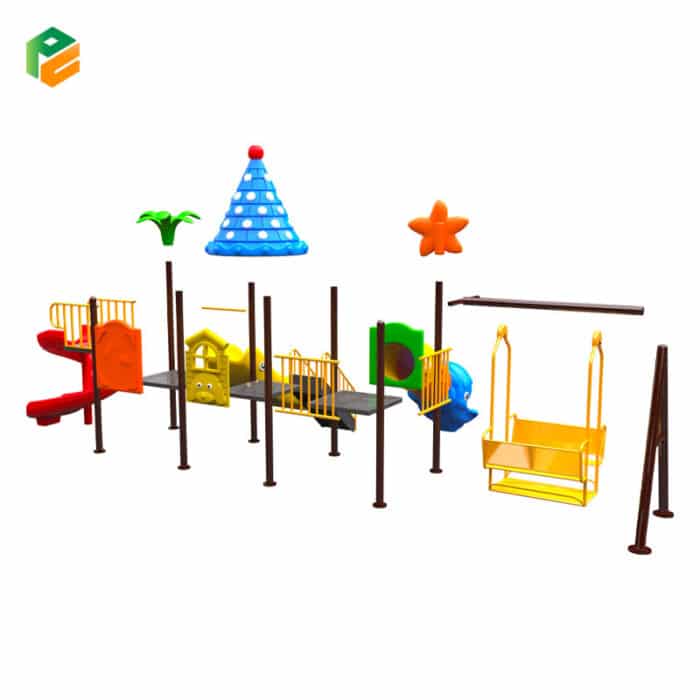 Outdoor Play Gym with Swing Set for Backyard-3