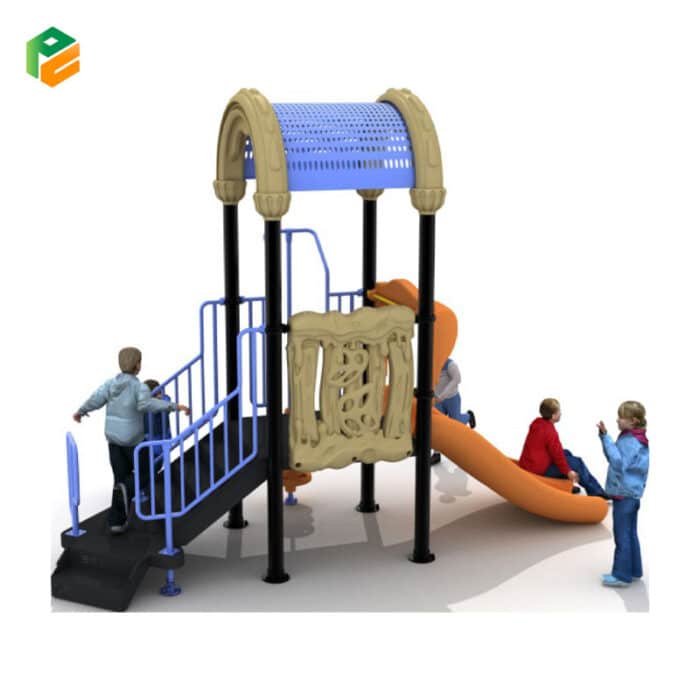 Outdoor Small Playground with Roof for Backyard-1