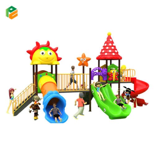 Preschool Outdoor Equipment with Tunnel Slide-1