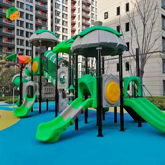 Preschool-Outdoor-Play-Equipment-with-Spiral-Slide