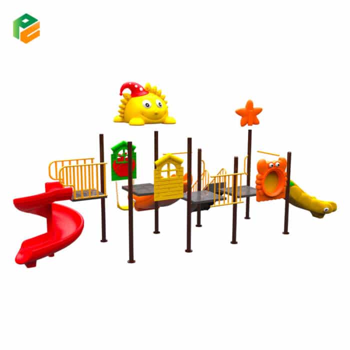 Small Plastic Jungle Gym with Slides-3