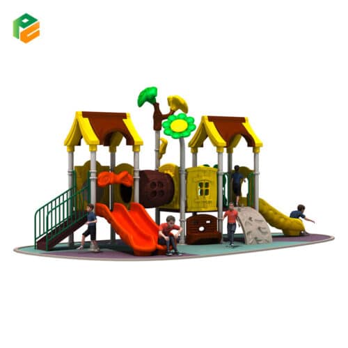Two Tower Daycare Outdoor Playground Equipment-1
