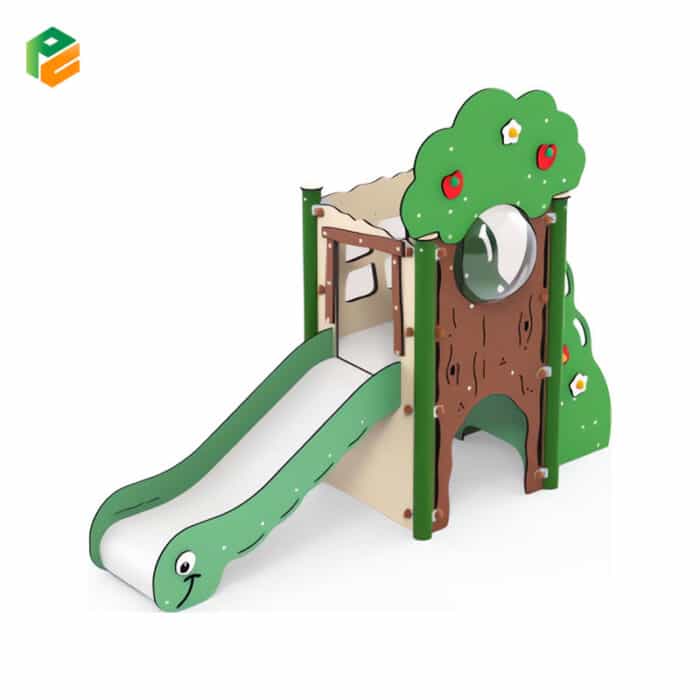 Tree Shaped Small Playground for Backyard with Slide-2