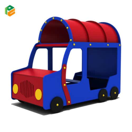 Car Shaped Plastic Playground Set for Daycare Centre