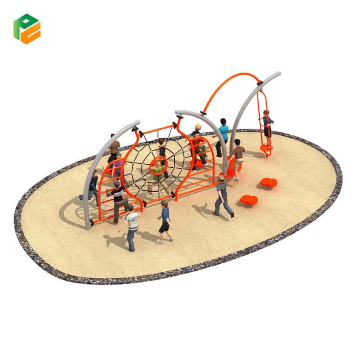 Kids Outdoor Metal Climbing Frame for Public Parks-2