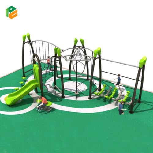 Outdoor Climbing Frame with Slide for Young Kids-1