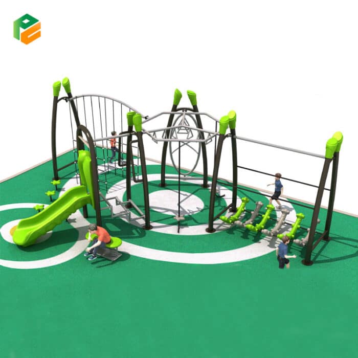 Outdoor Climbing Frame with Slide for Young Kids-1