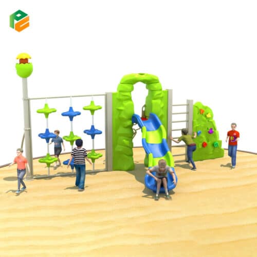 Childrens Climbing Frames with Slide for Schools-1