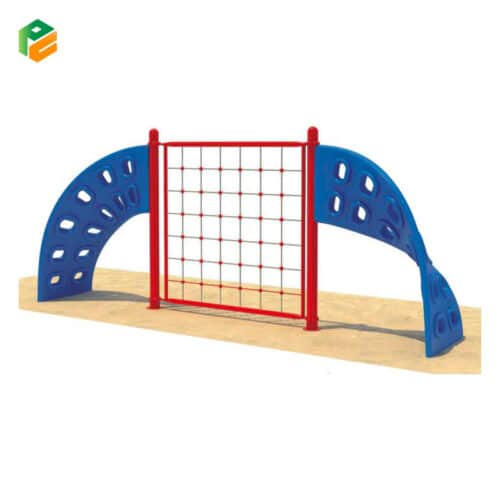 Combination of Outdoor Climbing Net and Rack for Preschools