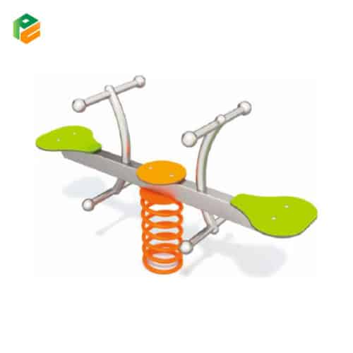 Children's Outdoor Seesaw Rocker with Spring-1