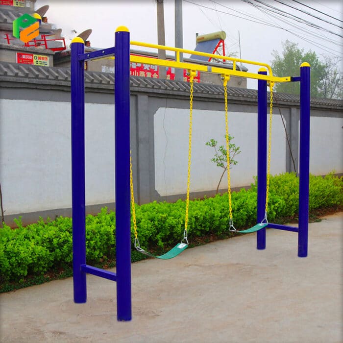 Double Swing Set for Kindergarten-2