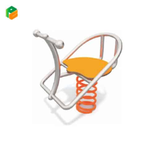 Kids Metal Rocking Seesaw with Safety Seat-1