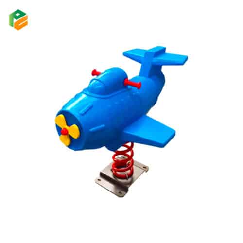 Outdoor Airplane Sit-on Spring Rider for Parks-1
