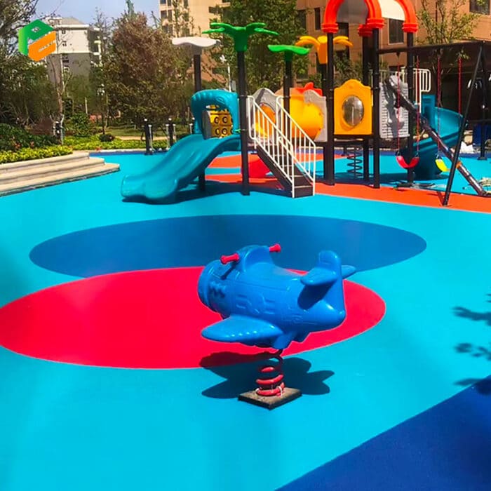 Outdoor Airplane Sit-on Spring Rider for Parks-2