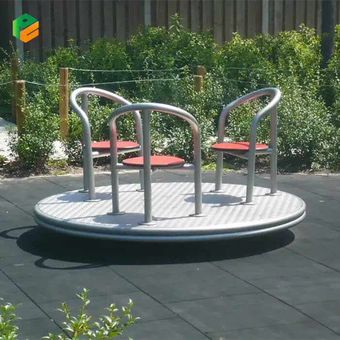 Outdoor Merry Go Round with Seats for Schools-2