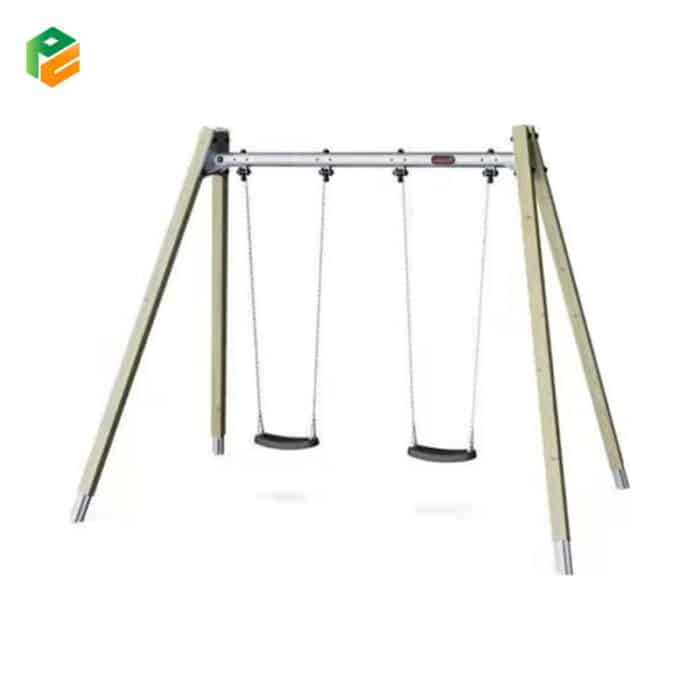 Outdoor Metal Swing Set for Preschools-1