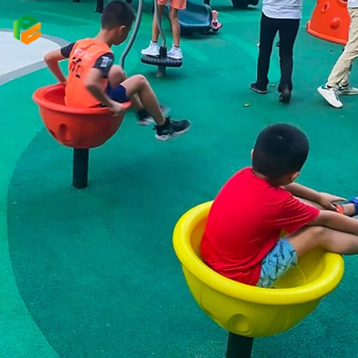 Outdoor Play Equipment Spinning Bowl for Kids-3