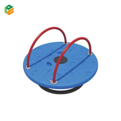 Outdoor Play Roundabout with Grab Rails for Children-1